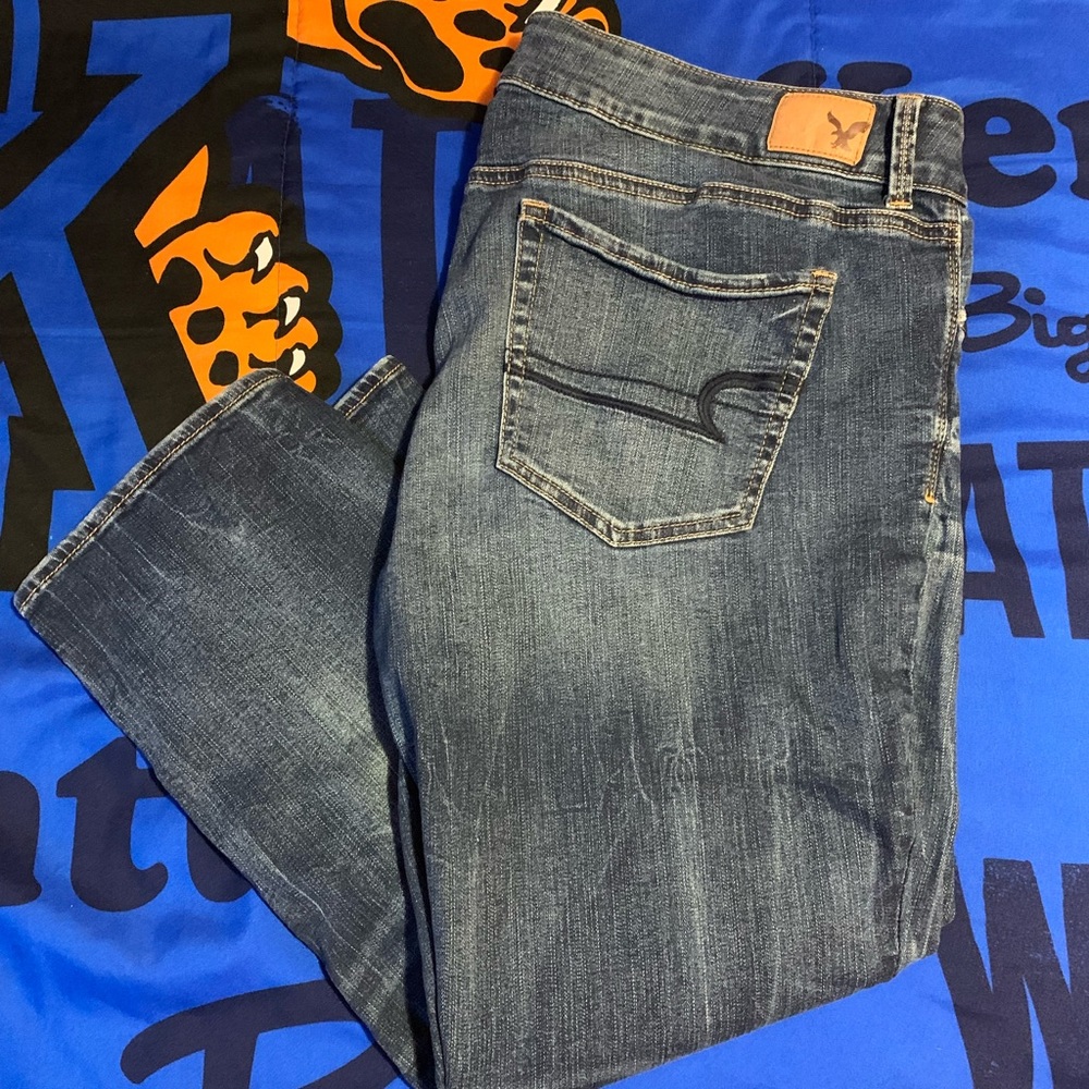 American Eagle Artist crop capri